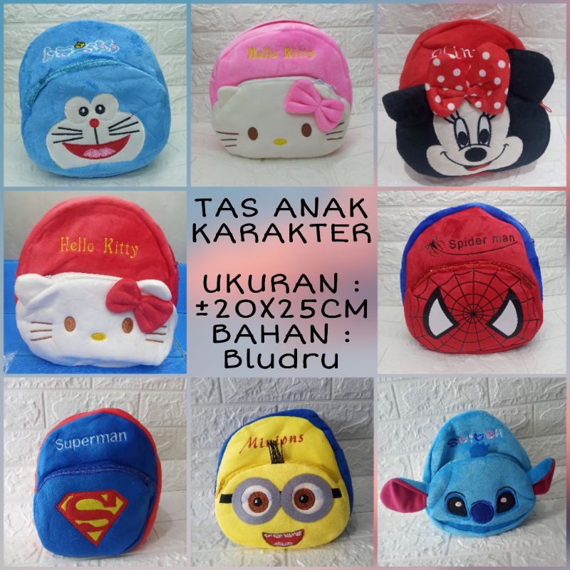 *APS* TAS ANAK KARAKTER, TAS ANAK, TAS ANAK BLUDRU, TAS KARAKTER