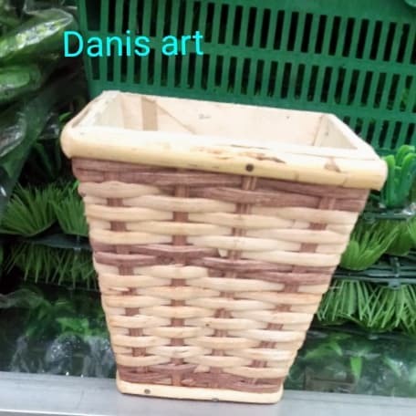Pot bunga pot rotan pot kotak rotan