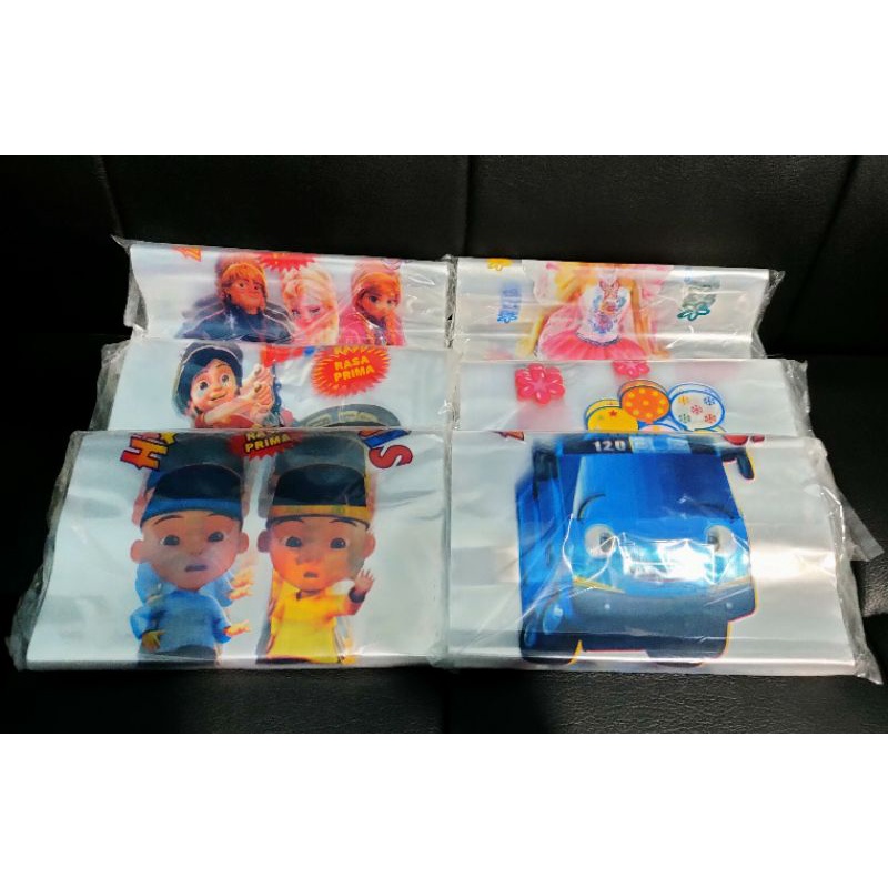 Plastik Harum Manis Motif Kartun/Plastik Arum Manis Karakter (isi 100 lbr)