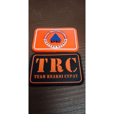 velcro BPBD/logo karet bpbd