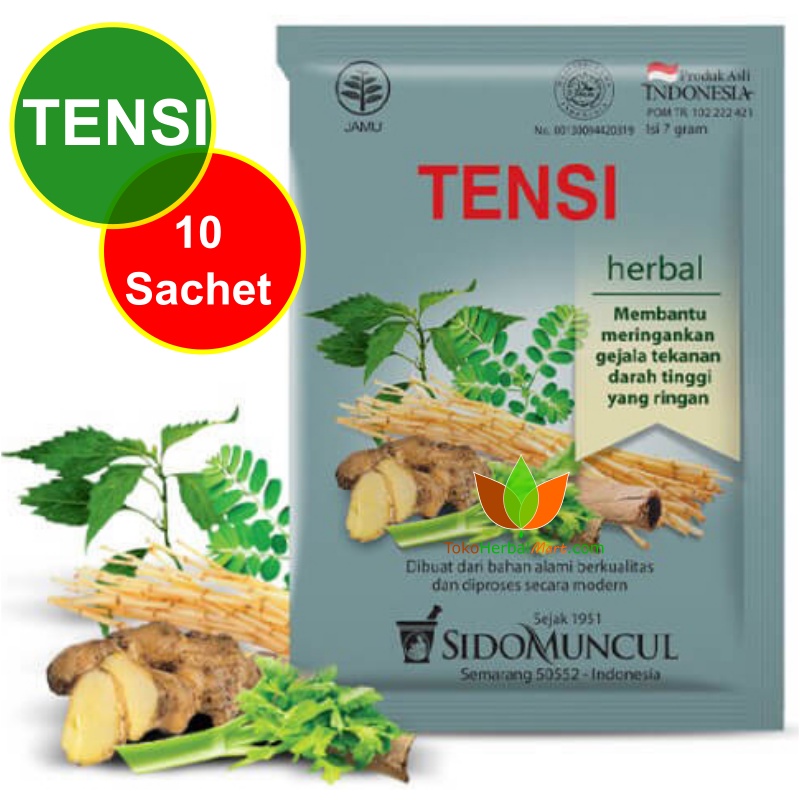 Jual 10 Sachet Jamu Tensi Sidomuncul Obat Herbal Hipertensi Penurun