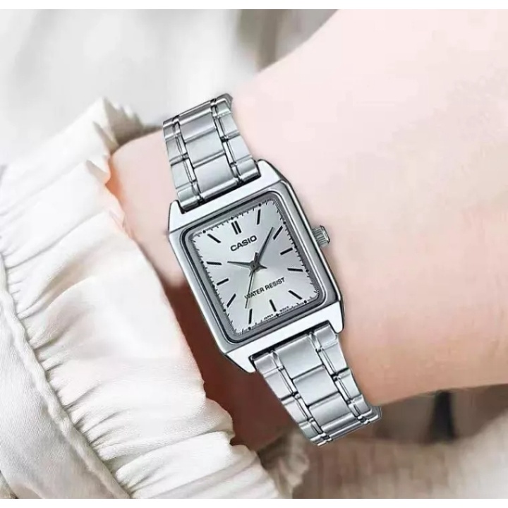 JAM TANGAN WANITA STAINLESS CASIO MODEL CASUAL CLASSY KOTAK