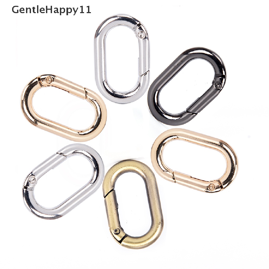 Gentlehappy 5PCs / Set Kait Snap Bentuk O Bahan Alloy Untuk Outdoor