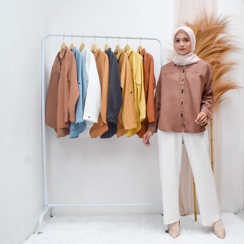 ATASAN WANITA/BLOUSE WANITA/KEMEJA BLOUSE WANITA/KEMEJA KANTOR/KEMEJA WANITA LENGAN PANJANG/KEMEJA P