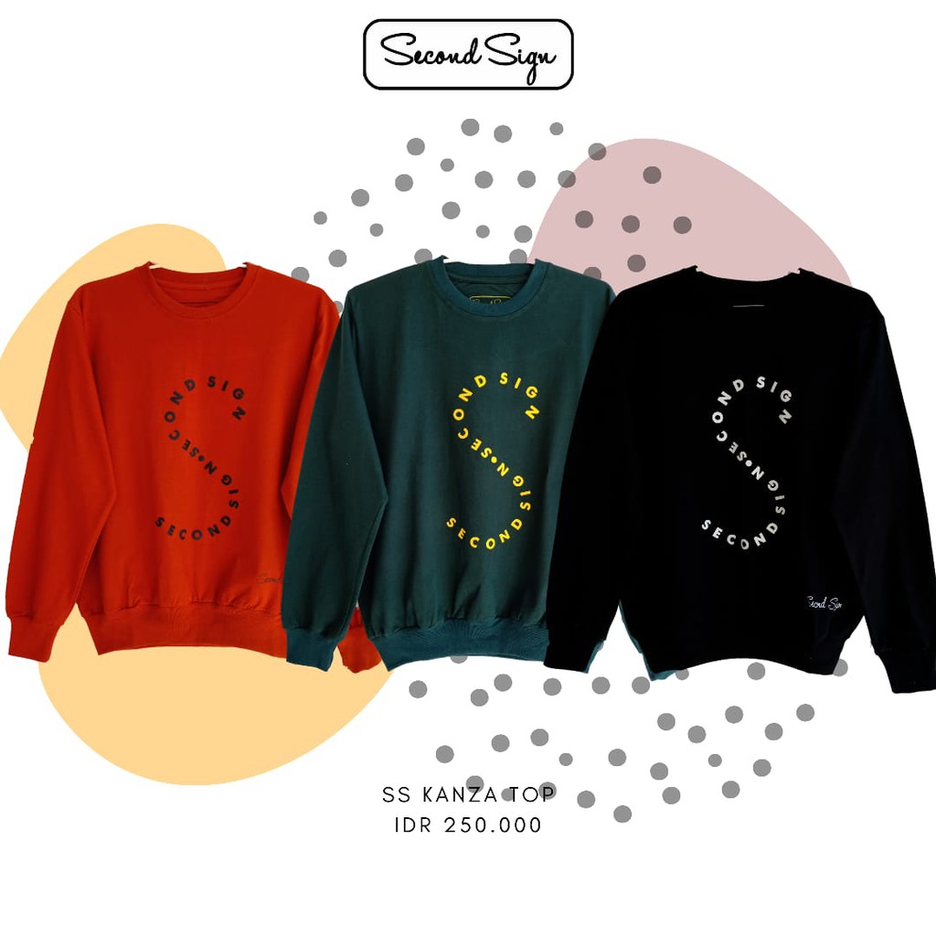 kaos ori second sign kanza top