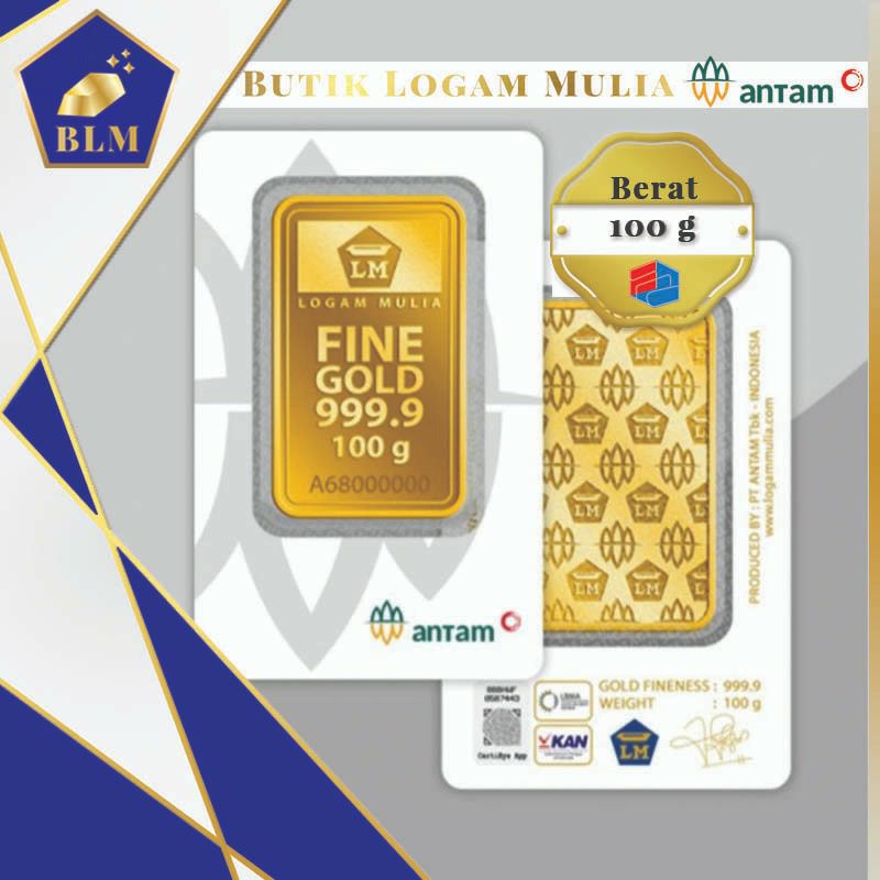 Logam Mulia Antam 100 gram