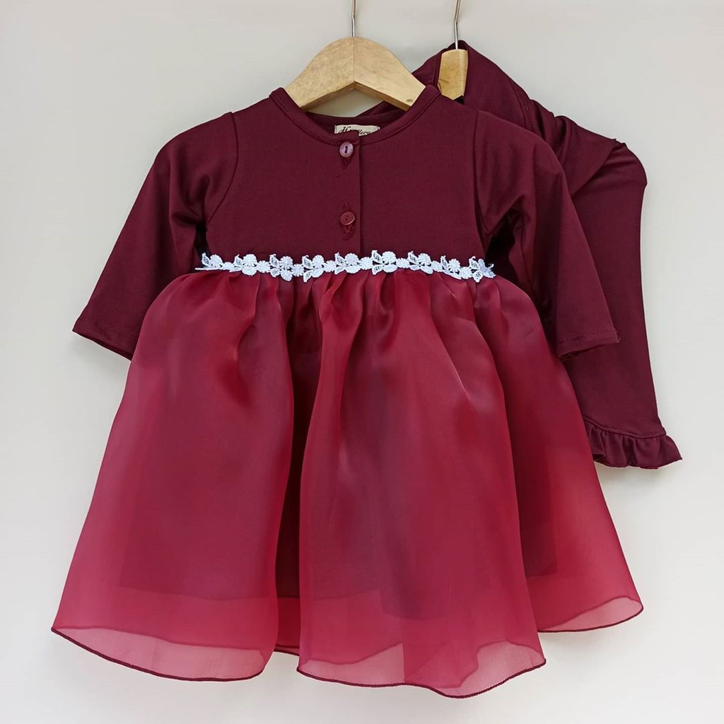  Baju  Anak  BIANCA size ABCD dress bayi gamis baby gaun 