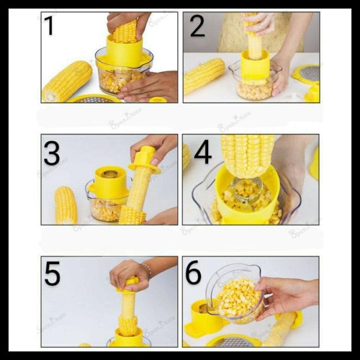 MurmerOfficial R355 2 in 1 Multi-Fungsi Parutan Jagung Parutan Jahe Corn Stripper Pemarut Jagung