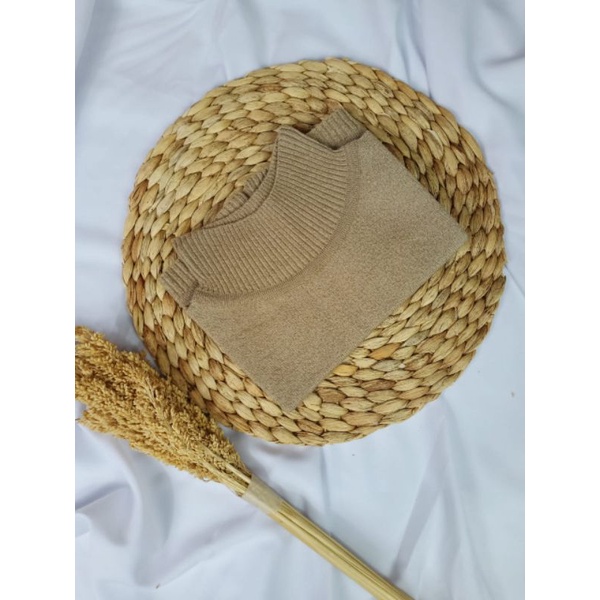 Manset Leher Rajut Premium-Beige