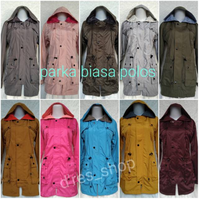 parka parasut /topi polos/)ALL SIZE ld 108 cm