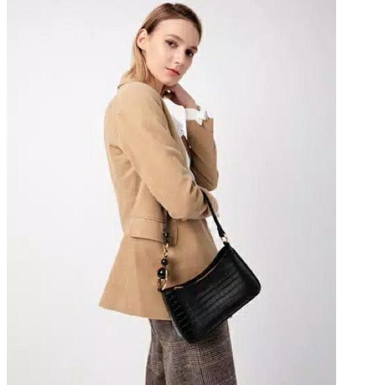 ♦ Shoulder Bag ZAR4 Croco/Tas Wanita 2Tali #8909 ➲