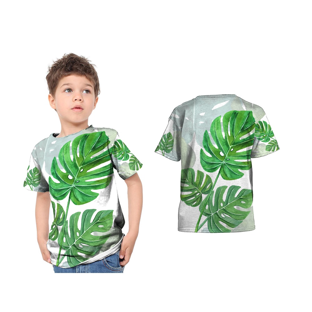 Utamamedia - Kaos Anak Monstera | Kaos Tamanan Monstera | Kaos Daun Monstera