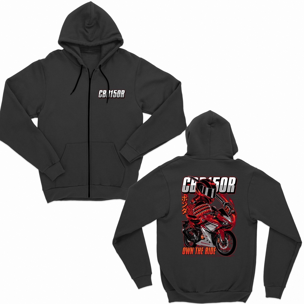 JAKET ZIPPER HONDA CBR150R SAMURAI SERIES BIG SIZE JUMBO