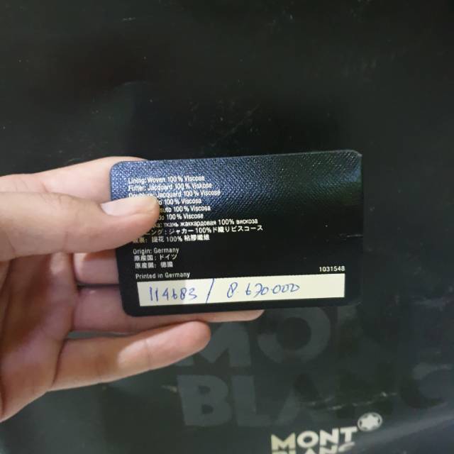 Tas selempang mont blanc bergaransi