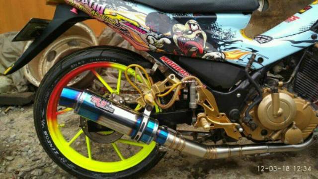 Knalpot R9 Mugello utk Vixion/R15/Xabre/Byson/Jupiter mx/Cb150r/Cbr150/Verza/Sonic/Satria Fu Dll-1