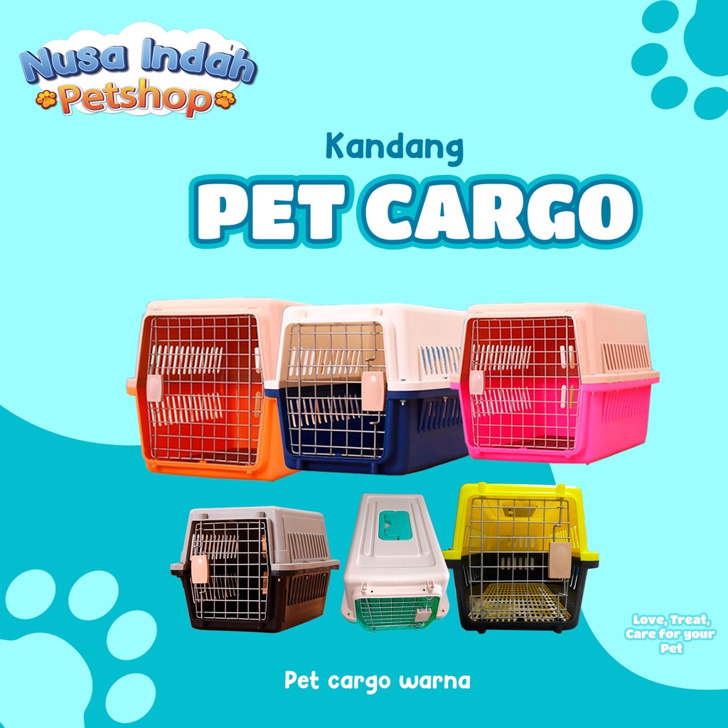 Pet Carrier / Pet Cargo Kucing Anjing dan hewan peliharaan (Grab gosend)