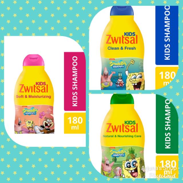 ZWITSAL Kids Shampoo Edisi Spongebob 180ml