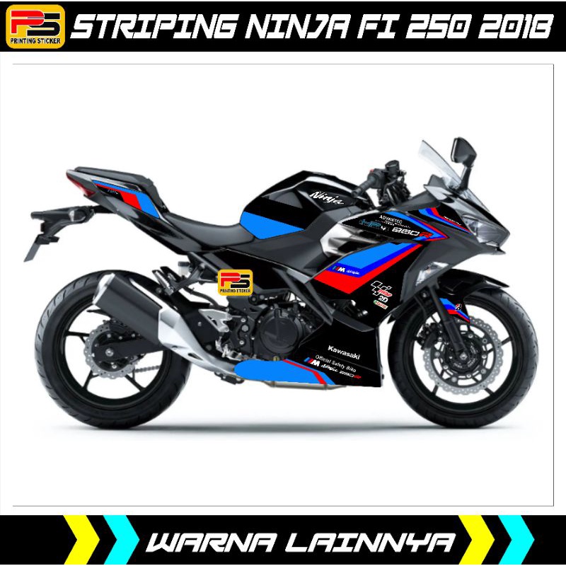 Striping Ninja Fi 2018 / Decal Stiker New Ninja 250 Fi Livery Bmw Treecolor