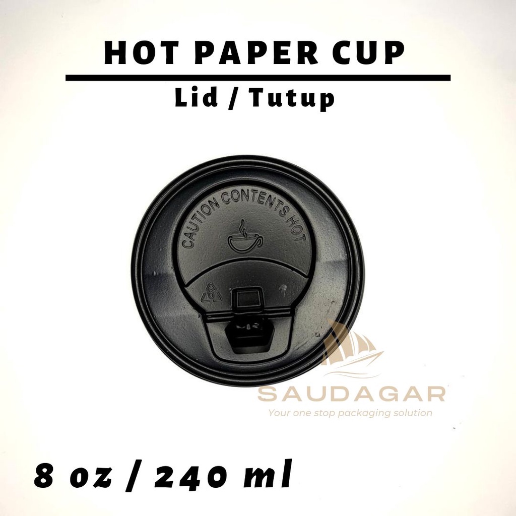 Hot paper cup / gelas kertas minuman panas / kopi / teh 8 oz