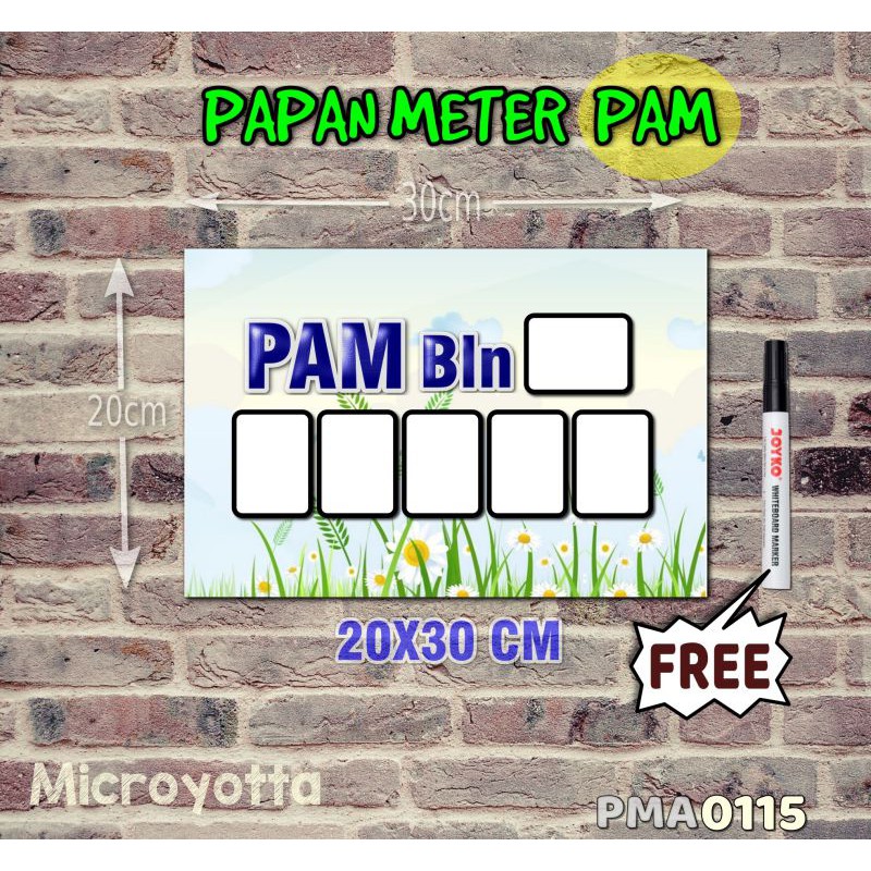 

Microyotta Papan Meter Listrik PLN PAM motif Unik - Floral 15