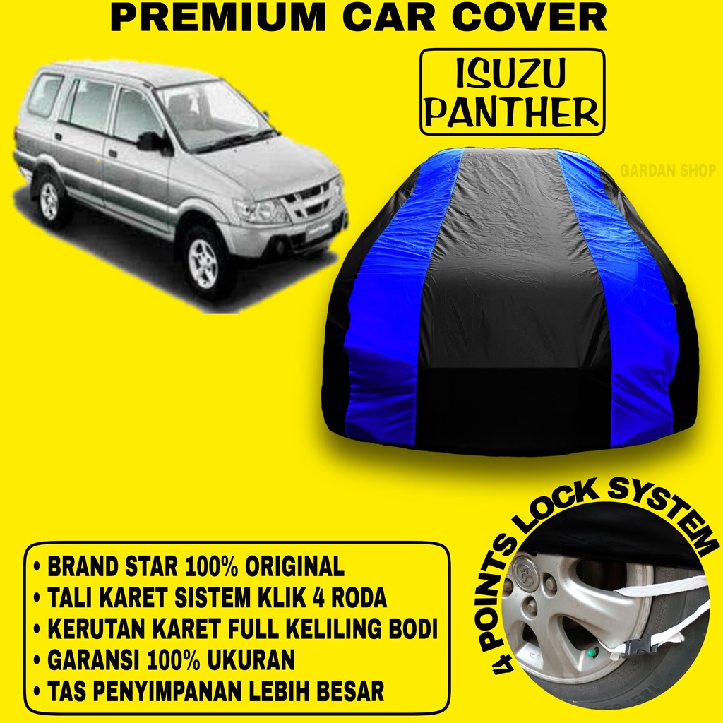 Body Cover ISUZU PANTHER Sarung Strip BIRU Penutup Pelindung Bodi Mobil Isuzu Panther PREMIUM Blue Cover