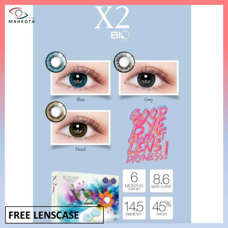 SOFTLENS BIO COLOR MINUS (-6.50 S/D -10.00) X2 EXOTICON / 14.5MM / GREY &amp; HAZEL / Soflen Softlen