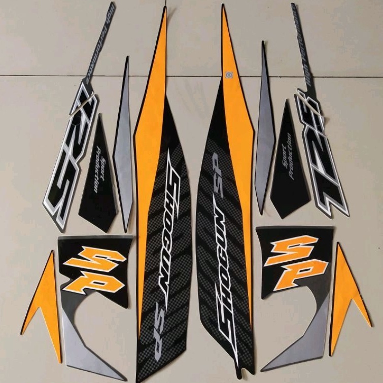 STRIPING STANDAR ORI LIST STIKER MOTOR SHOGUN SP 125 TAHUN 2008/2009 READY STOK SHOGUN 125 SP