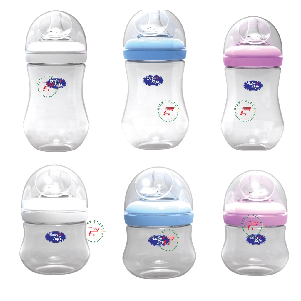 Baby Safe Botol Susu Bayi Milk Flow System 250ml/125ml Polos