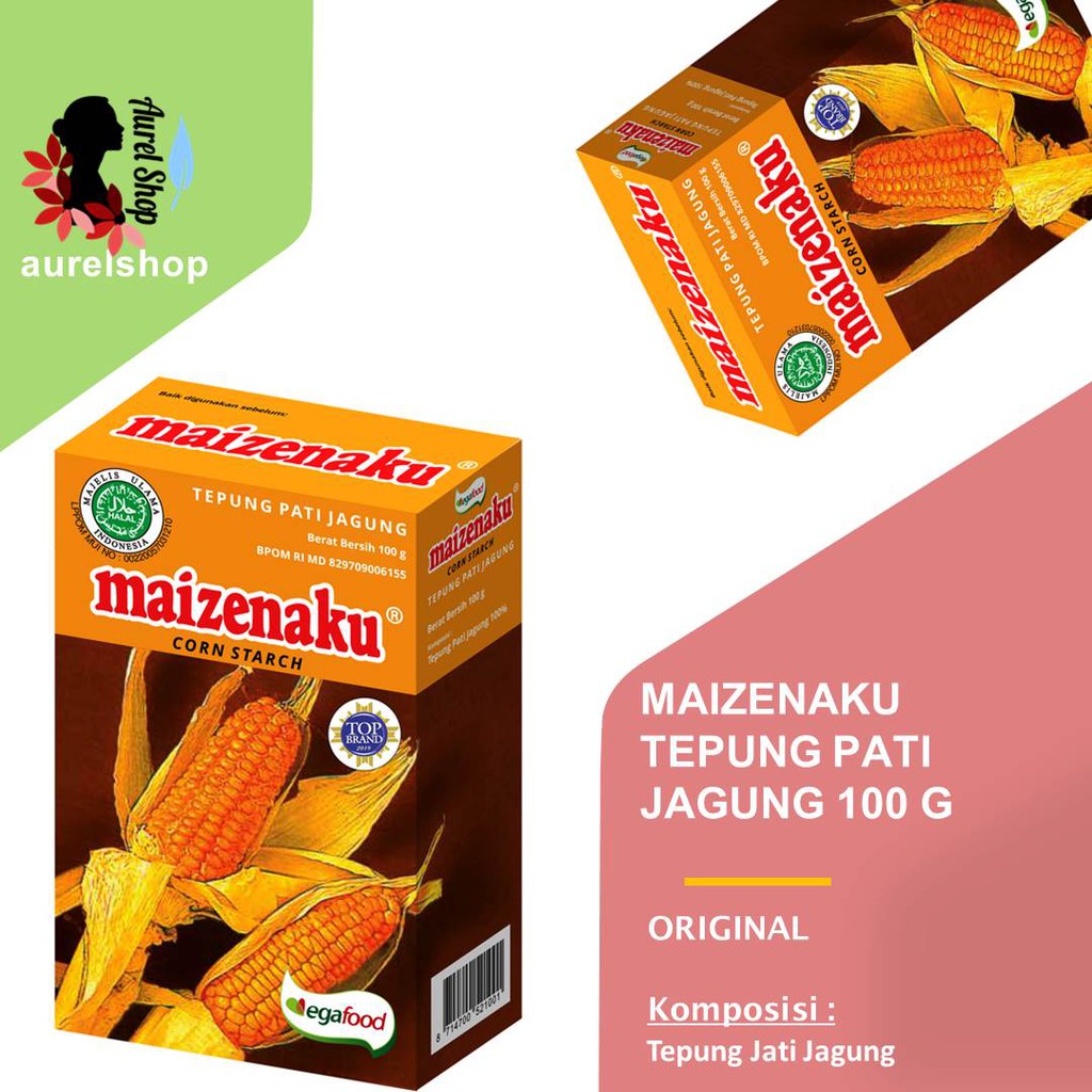 

MAIZENAKU Tepung Pati Jagung kemasan 100 gram