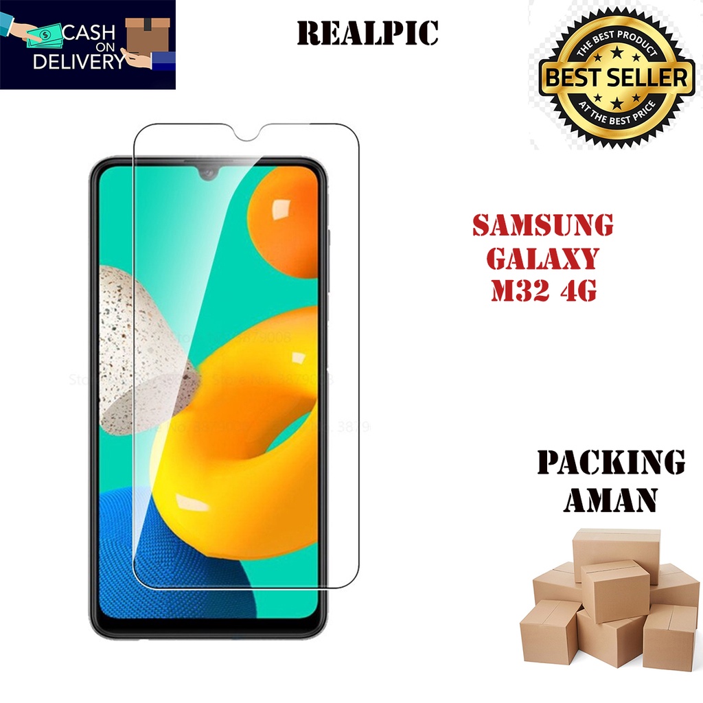 Tempered Glass Samsung Galaxy M32 4G Screen Protector Anti Gores