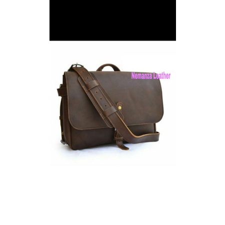 Tas pria kulit asli, tas laptop kulit asli garut.NL86
