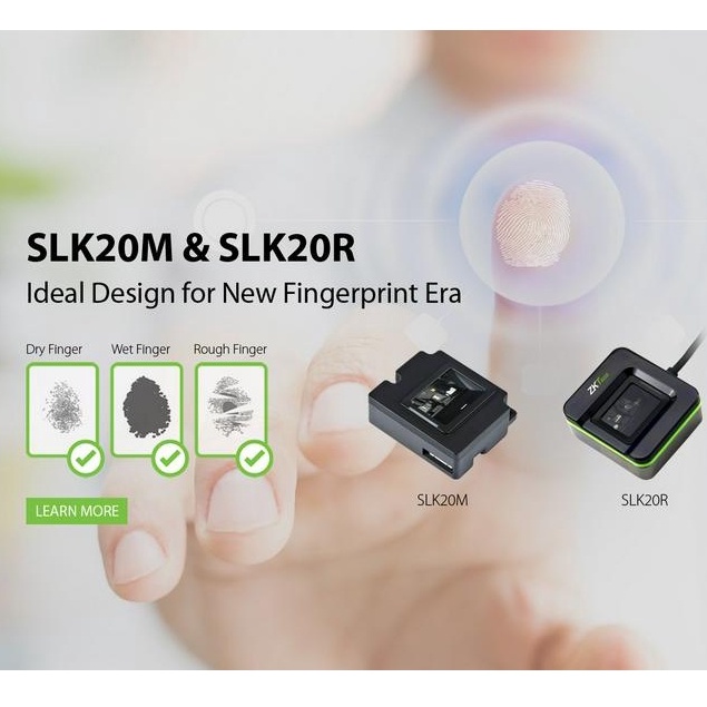 ZKTeco Pembaca USB Sidik Jari - SLK20R