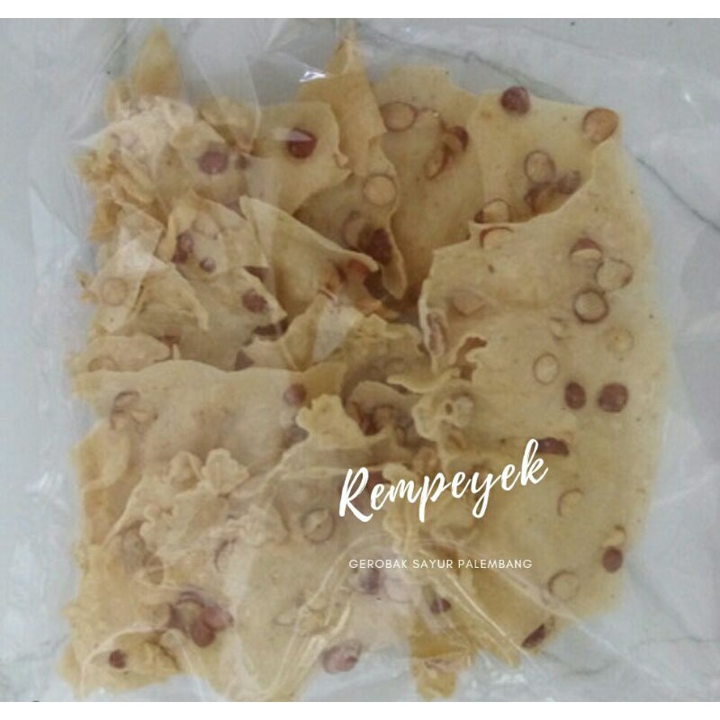 

Rempeyek Peyek kacang per bungkus Gerobak Sayur Palembang