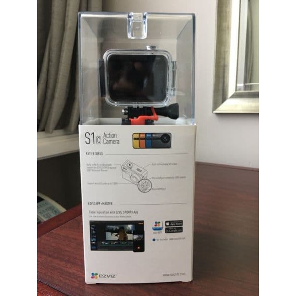 EZVIZ S1C Action Camera Full HD With Touch Screen, WiFi, and Bluetooth