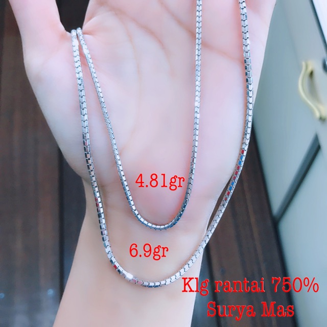Kalung rantai emas 750%