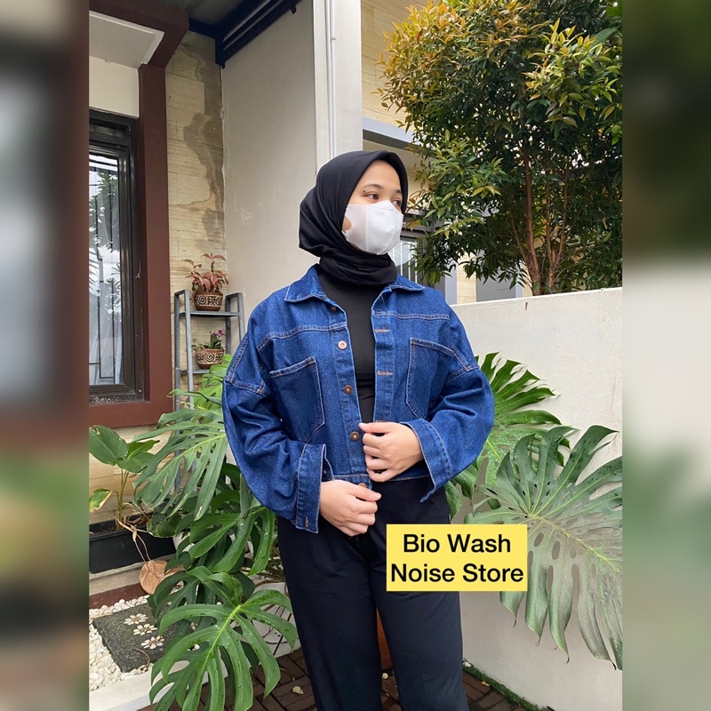 Jaket Jeans Wanita Crop Series All Size