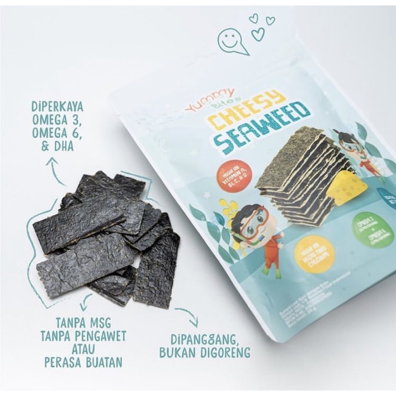 YUMMY BITES Cheesy Seaweed 20 gr / Snack Cemilan Anak