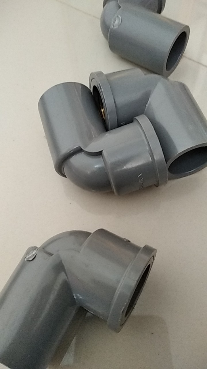 Rucika Knee Drat Dalam Kdd Pvc 1/2 Aw / Faucet Elbow Metal Kuningan