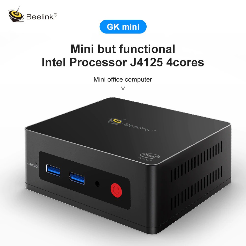 BEELINK GK Mini PC - RAM DDR4 8GB SSD 128GB - Intel J4125 Windows 10