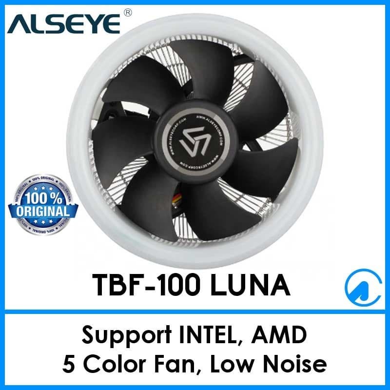 Alseye TBF-100 Luna CPU Fan Cooler For LGA775/1151/1155/AM2/AM3/AM4