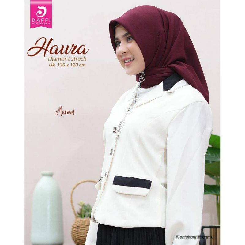 HIJAB HAURA ORI DAFFI STYLE ( Segi Empat )