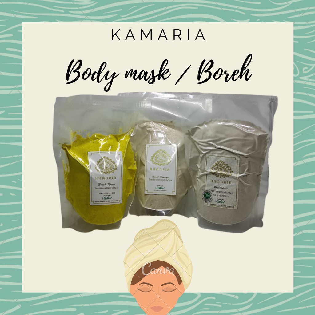 Body Mask/Boreh Tradisional Kamaria 250gr