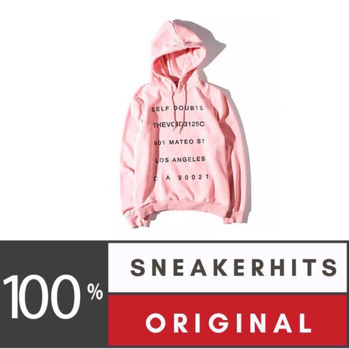 TERMURAH ASSC SELF DOUBT HOODIE PINK ASSC ORIGINAL 100%