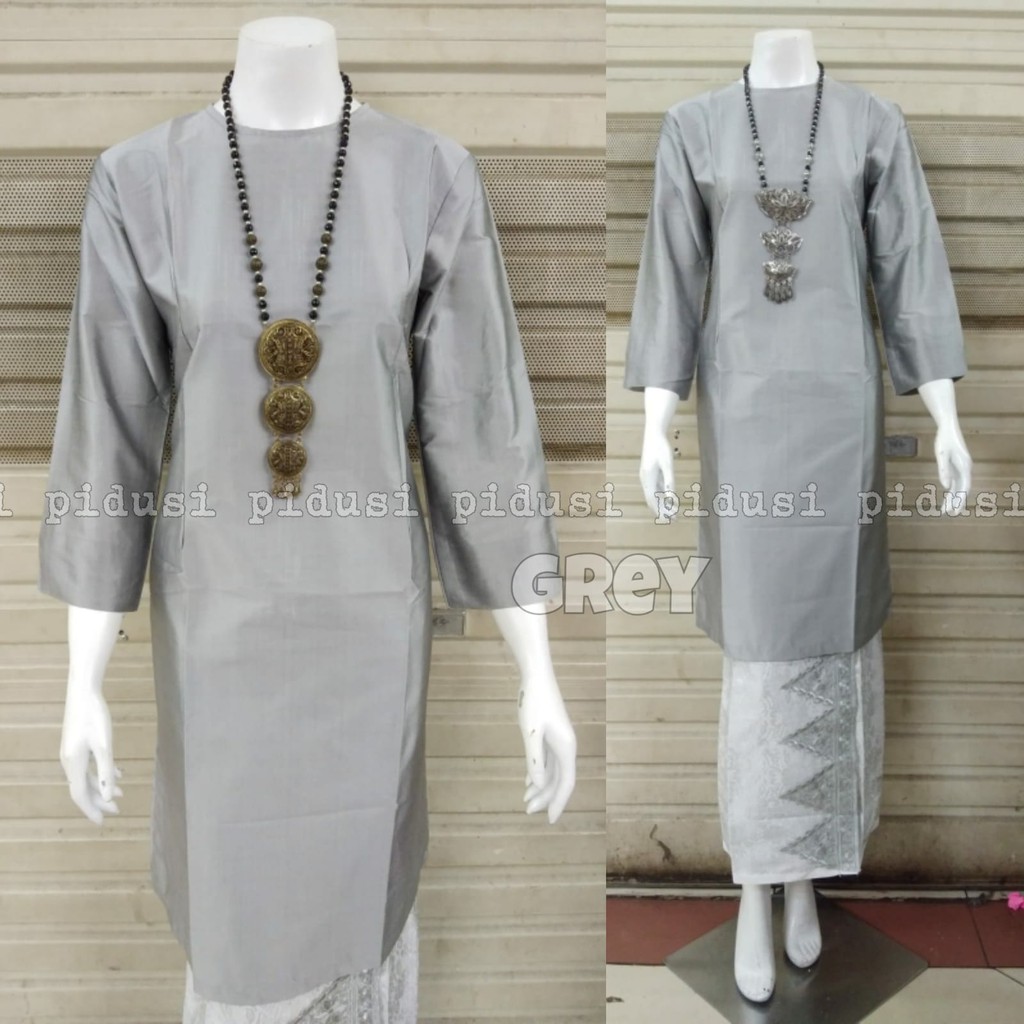 TERBARU SET TUNIK TAFFETA DAN ROK SONGKET / SET TUNIK TAFFETA PREMIUM