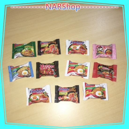 Hiasan Magnet Kulkas Miniatur Snack Jajanan Unik