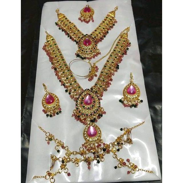 Set Kalung Aksesori Pengantin India Bridal Set Lengkap