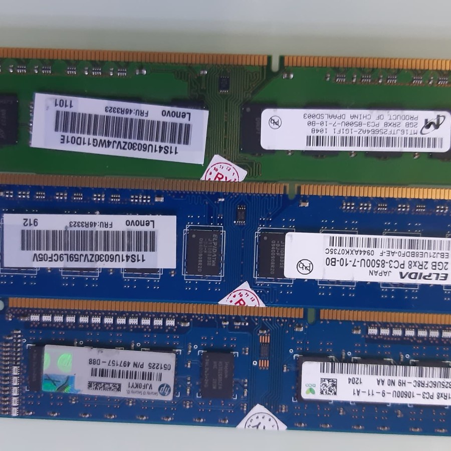 Ram pc ddr3 2gb pc 8500 up to 12800