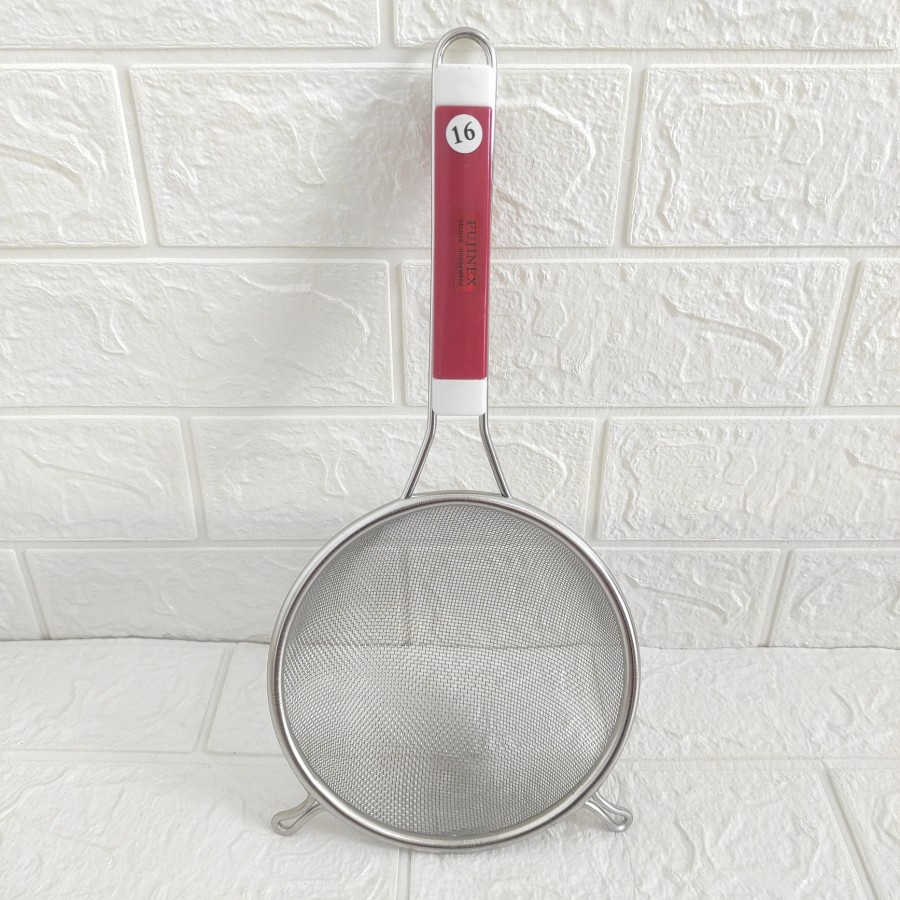 Saringan jus juice jepang bubur gagang merah diameter 16 cm