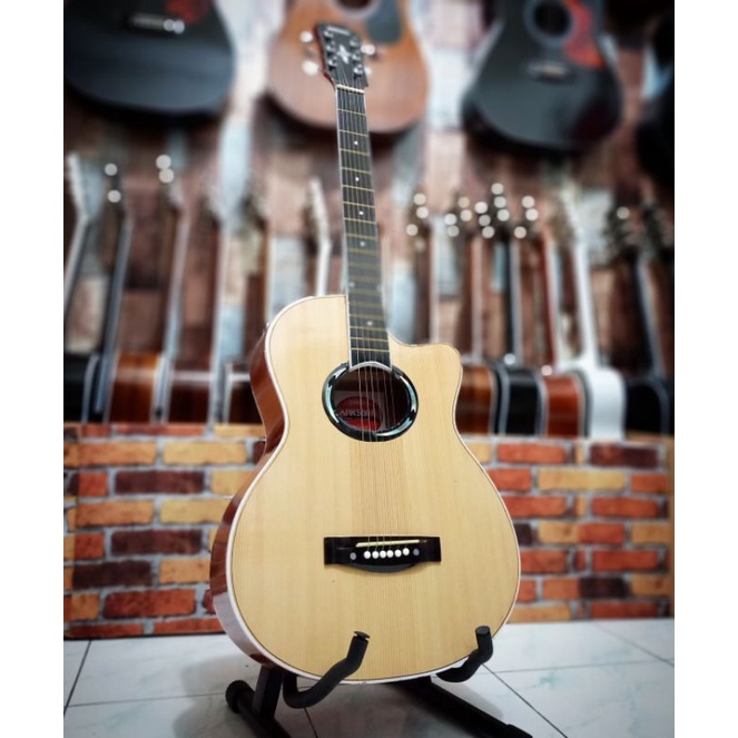 Gitar Akustik Custom Apx500ii Tanam Besi (Bonus Pik &amp; Kunci L)