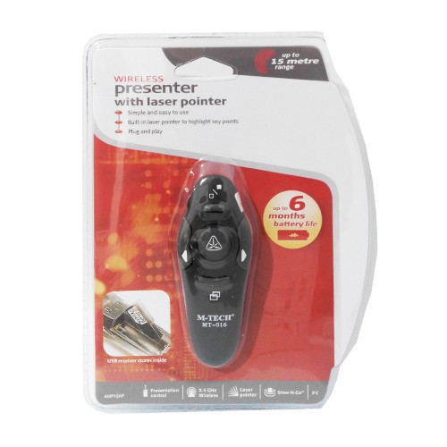 M-Tech Wireless Presenter With Laser Pointer MT-016